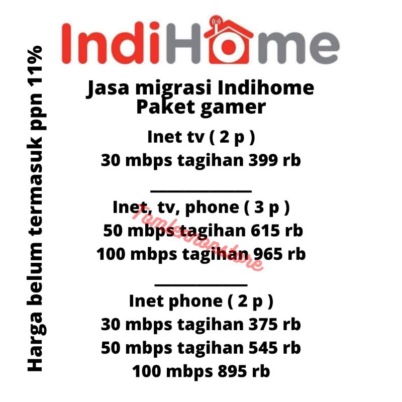 PAKET GAMER INDIHOME || MIGRASI INDIHOME || UPGRADE DOWNGRADE INDIHOME