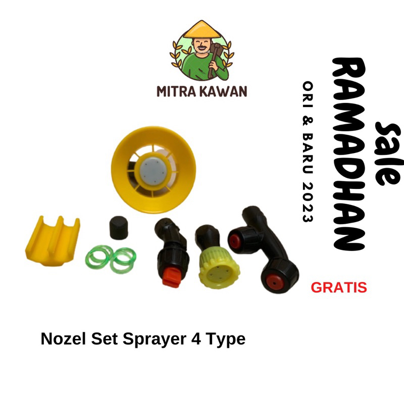 Nozzle Sprayer SET SPRAYER SPUYER SPRAYER 4 TYPE