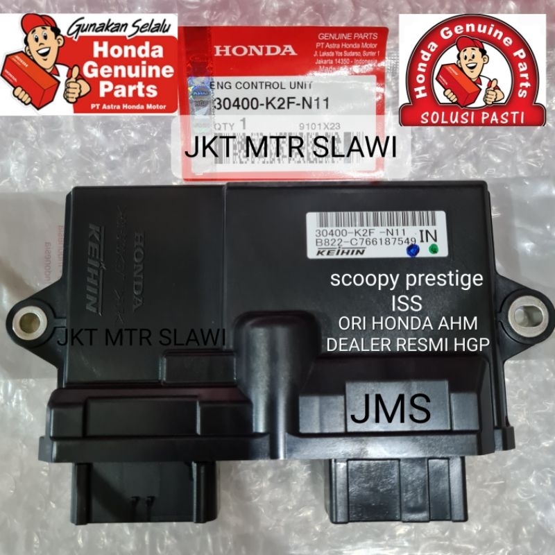 30400-K2F-N11 ecu ecm scoopy prestige, scoppy keyless 2021-2023 ISS asli honda