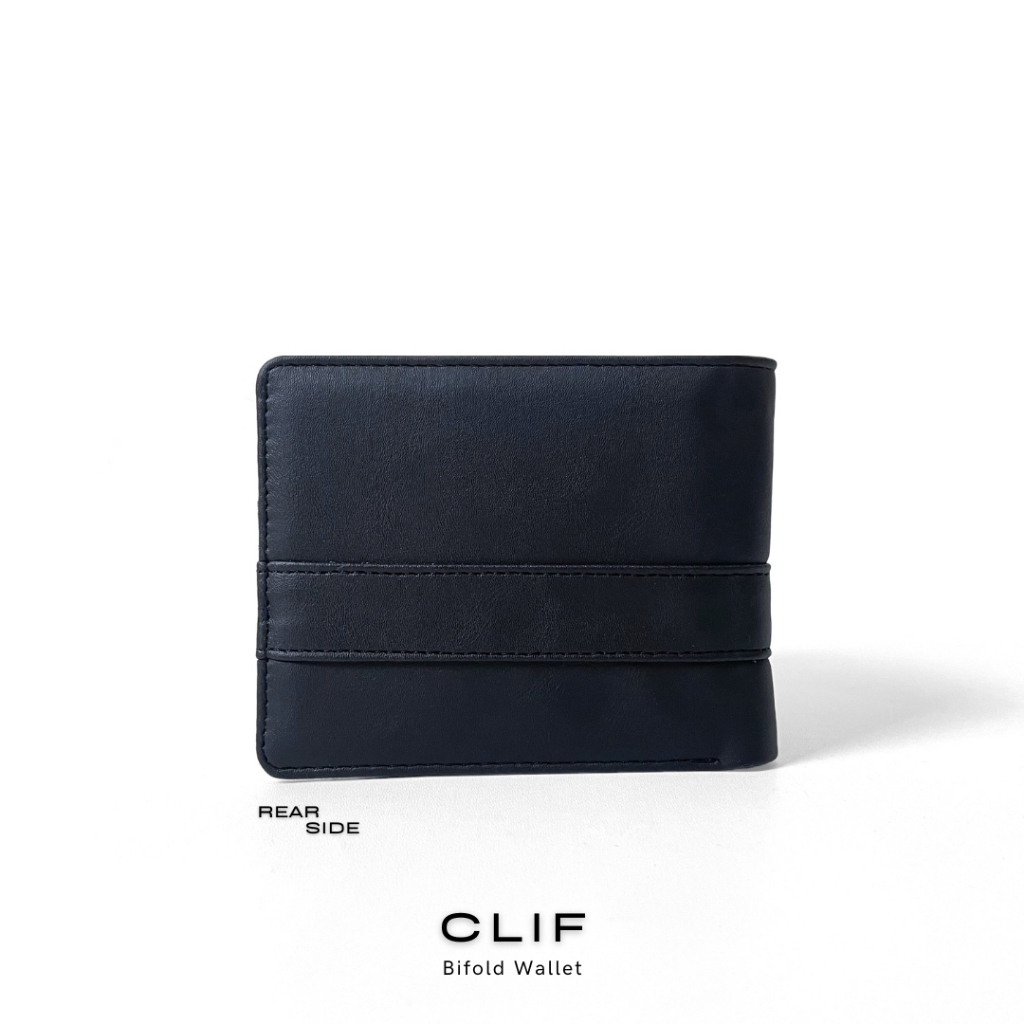 Prison Dompet Pria Original Dompet Lipat Pendek Kulit Sintetis | CLIF Bifold Wallet