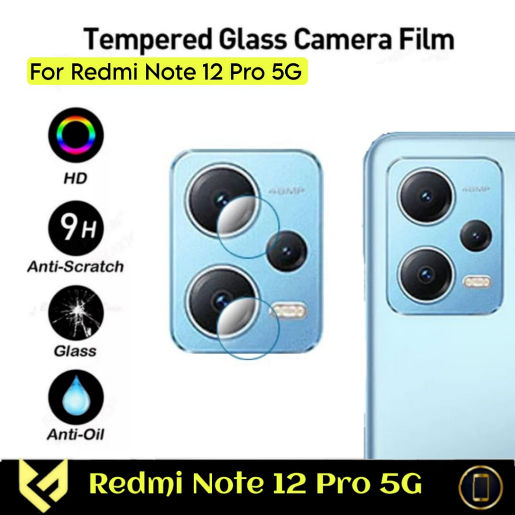 Promo Tempered Glass Camera REDMI NOTE 12 4G / REDMI NOTE 12 PRO 5G Anti Gores Camera Belakang pelindung lensa camera - Fids