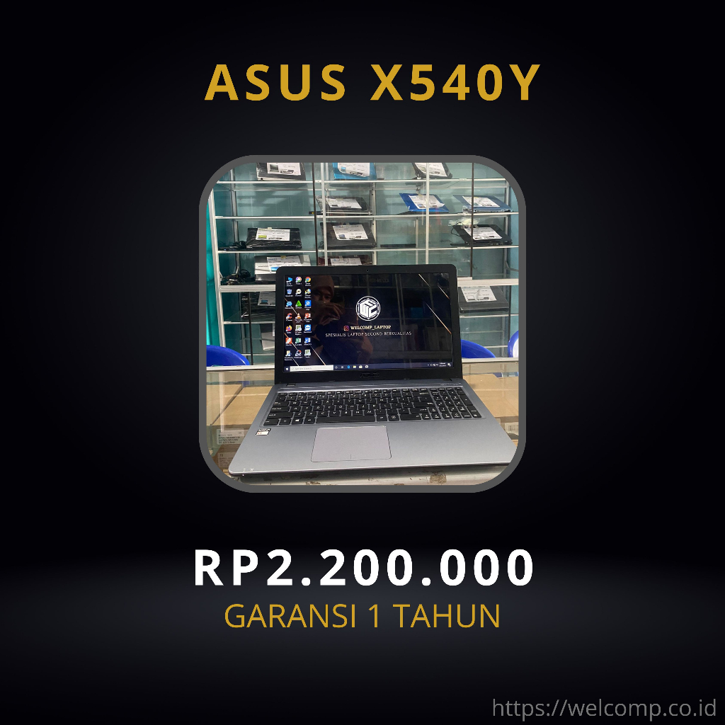 Laptop 2ND Asus X540Y Second Bergaransi 1 Tahun