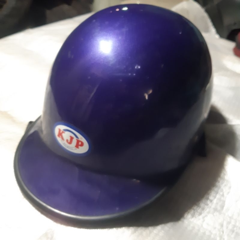 helm helmet klasik vintage retro jadul Old school model gayung ciduk merk Kjp ungu