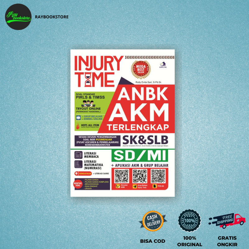 KP - BUKU INJURY TIME ANBK ASESMEN NASIONAL AKM SK & SLB SD/MI + Paket A (ULA) Terlengkap