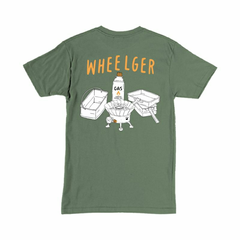 Wheelger Just Do Eat Tshirt - Green (KAOS GUNUNG)