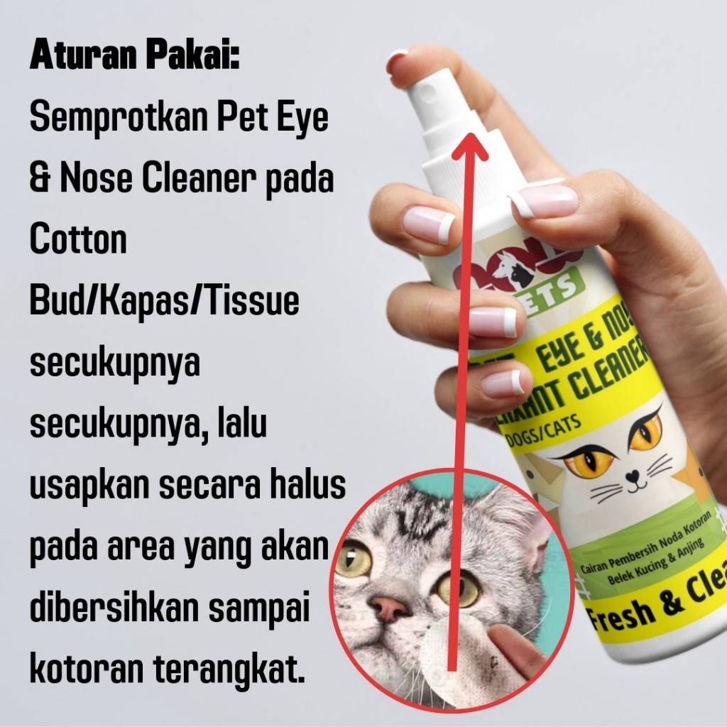 Now Pets Pembersih Mata dan Telinga Kucing yang Efektif dan Aman FEFARM