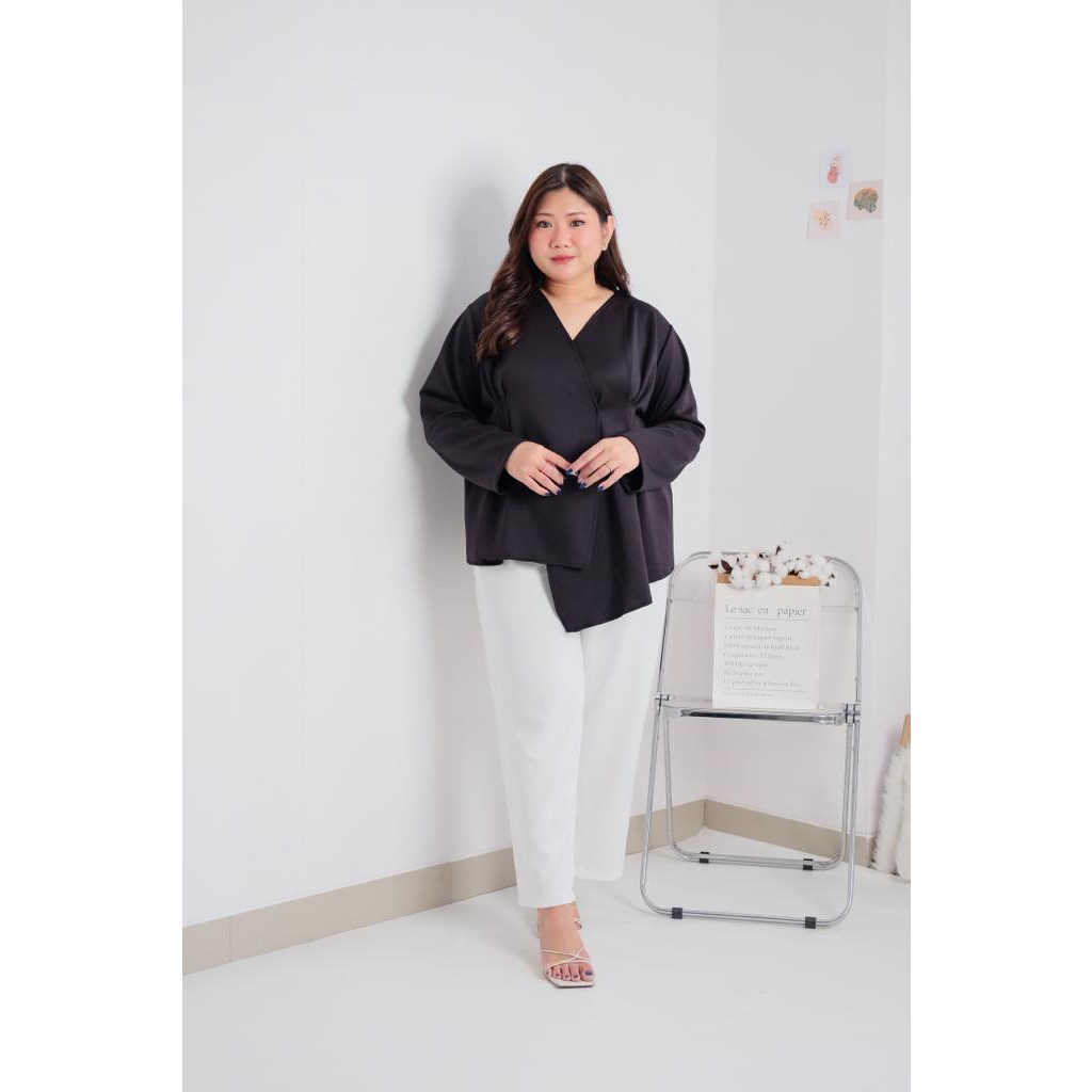 BIGWELL NIKITA BLOUSE - BLOUSE WANITA BIGSIZE - ATASAN WANITA JUMBO