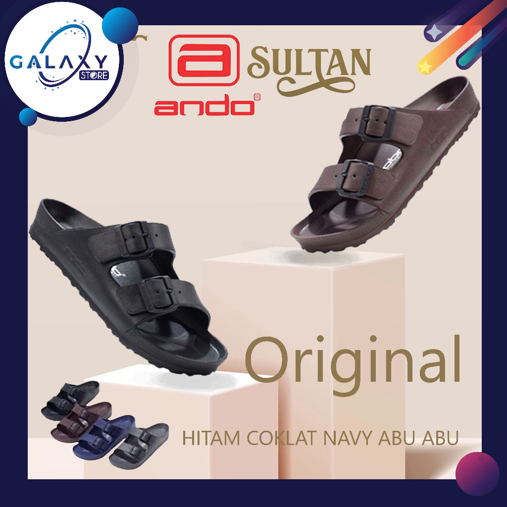 Sandal Selop Ando Original/ Sandal Cowok cewek Selop Ando Sultan