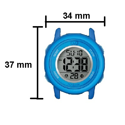 Sale 7.7 Jam Tangan Wanita Casual Sporty Karet Rubber Digital Original Q&amp;Q QnQ QQ M208 M208J Series