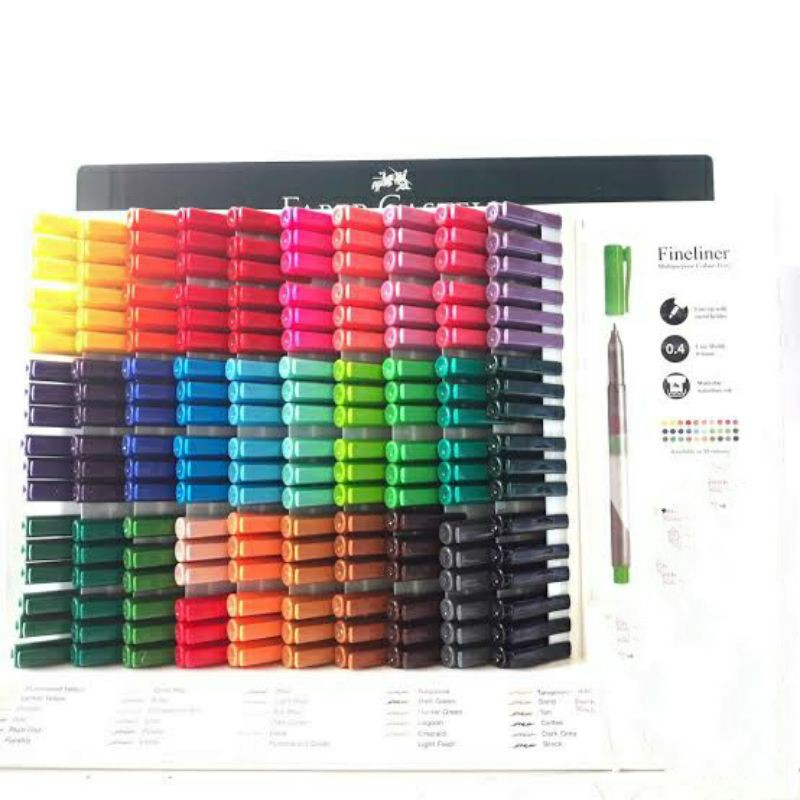 

Faber Castell Fine Liner Clip Clap / Faber Castell Fine Liner / Fineliner Drawing Pen Marker Satuan