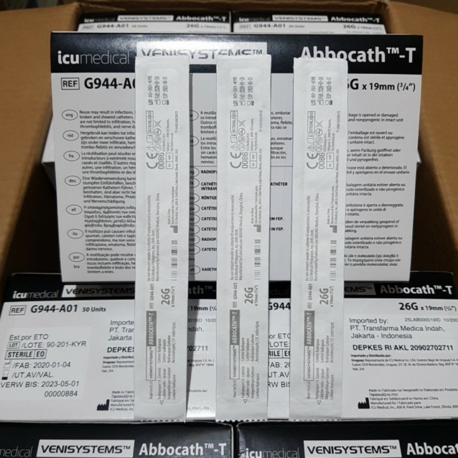 Abbocath Abboth Venisystem 14G 16G 18G 20G 22G 24G 26G -  Jarum IV Catheter Abocath 14G 16G 18G 20G 22G 24G 26G -