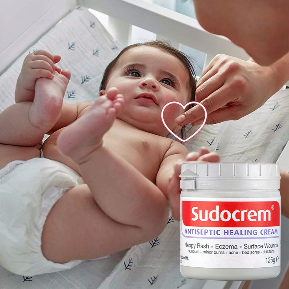 Sudocrem Baby Antiseptic Healing Cream 125 gr - Krim Perawatan Bayi Sudocrem / Jerawat Ruam Popok Cream / Diaper Rash Cream /Tidak ada Iritasi Alergi - Baby Care Cream Baby Cream