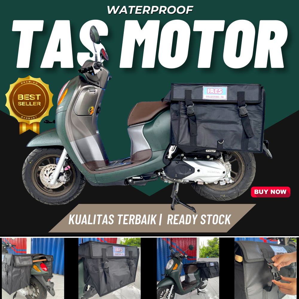 Tas motor kurir bahan tebal anti air brand lokal kualitas terbaik ready stock siap kirim
