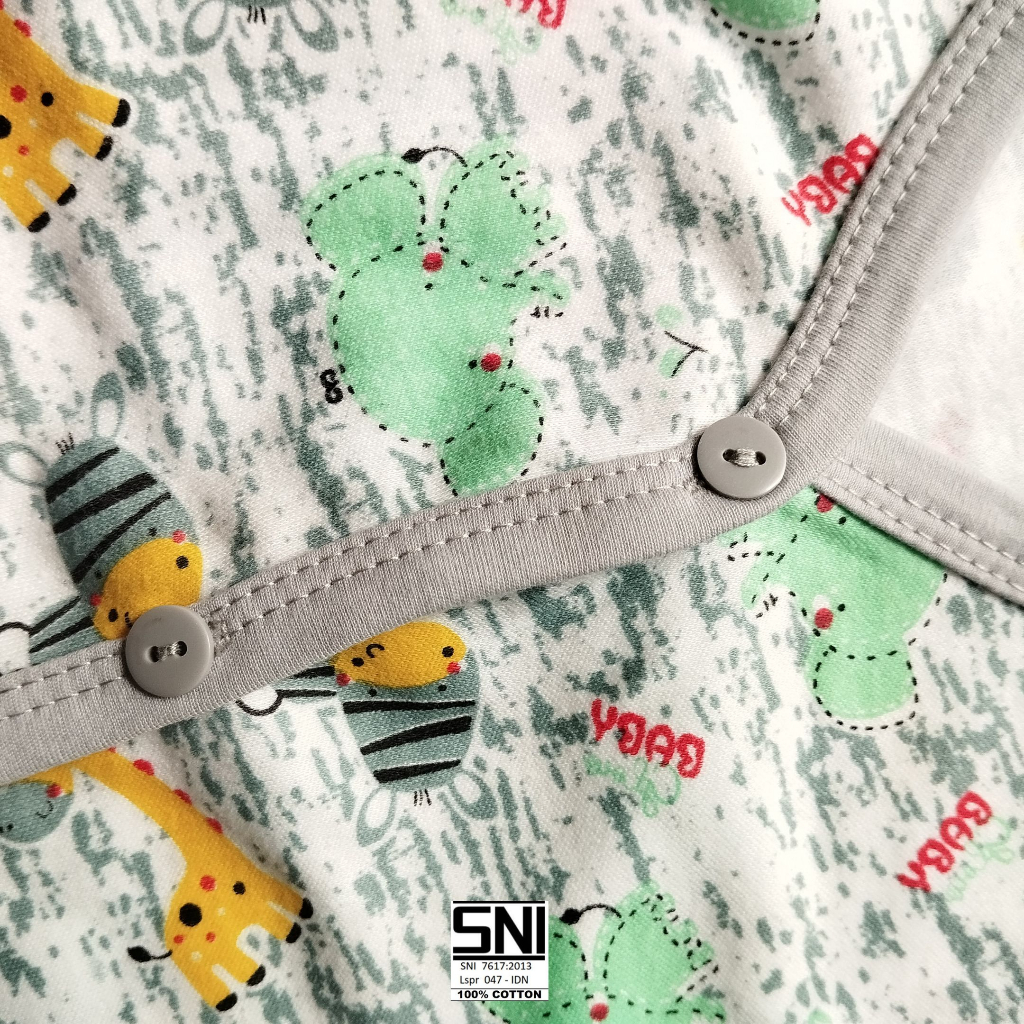 Atasan Lengan Pendek Bayi , Atasan Tanpa Lengan Bayi  Motif  Cute Cat , Gajah Baby Glow