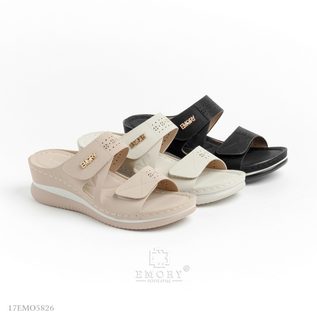 SANDAL WEDGES WANITA EMORYSTYLE Kayarin  17EMO 5826 MB