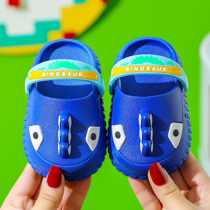 Cartoon Dinosaur Sandals for Toddlers Unisex Slippers for Kids Boys Girls Soft Breathable Shoes in Summer