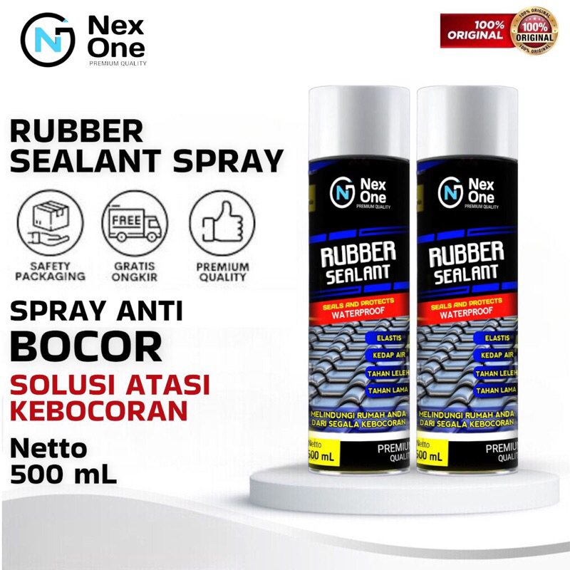 Promo BUY 1 GET 1 SPRAY Anti Bocor - ONE STAR Rubber Sealant Waterproof 500ml