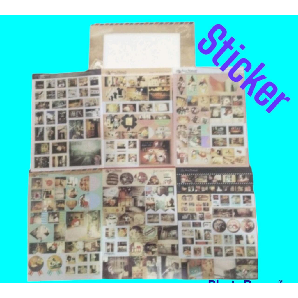 

sticker tema annes photo quality jual perpack