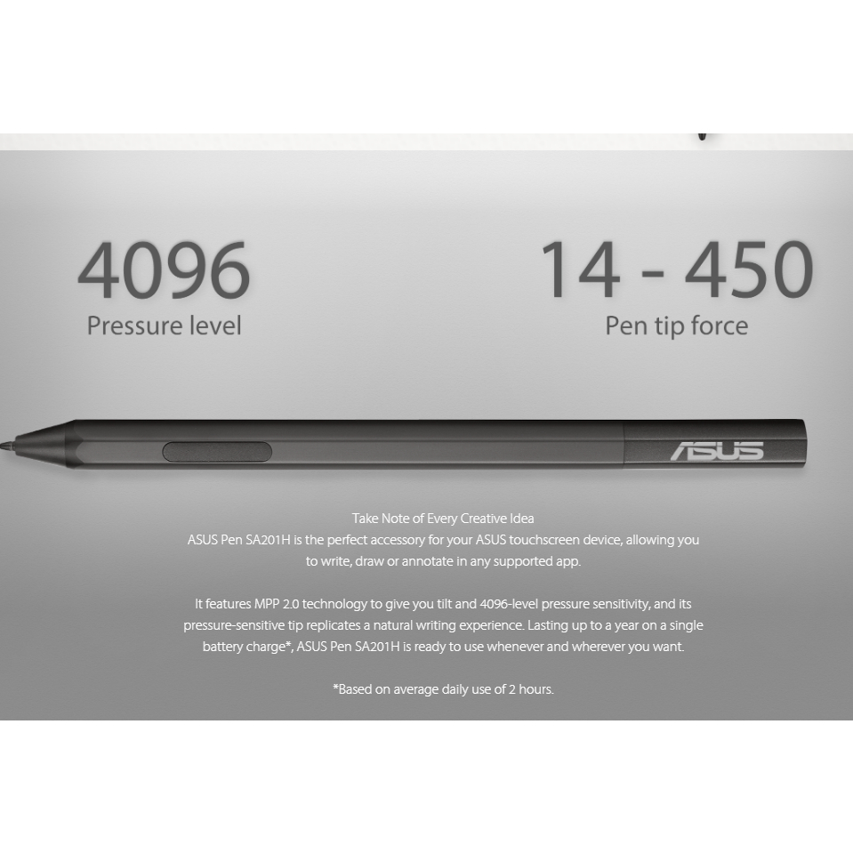 Active Stylus Pen Asus SA201H Original For Zenbook Vivobook Transfomer