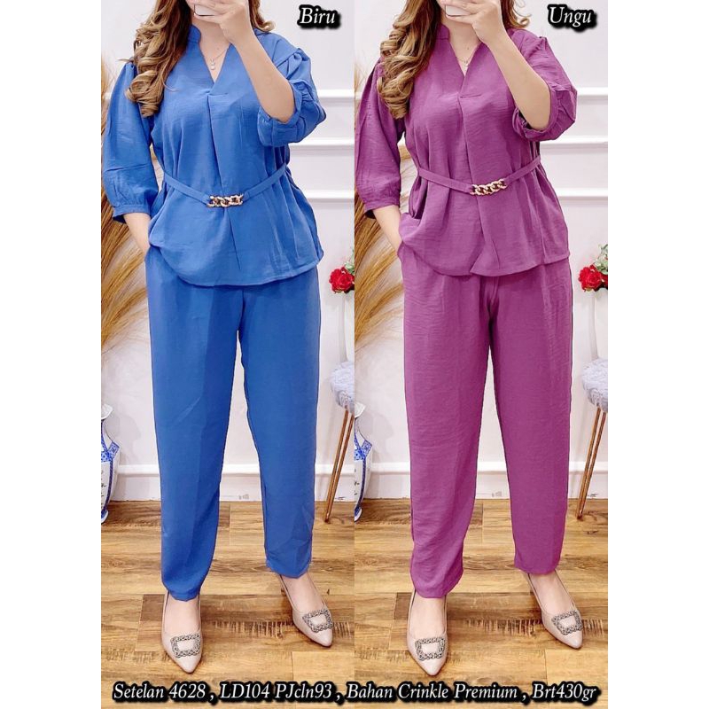 Set Import setelan 4628 crinkle premium