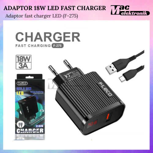 ADAPTOR DENGAN MONITORING LED KEPALA CHARGER PHONE QUICK CHARGER F-275