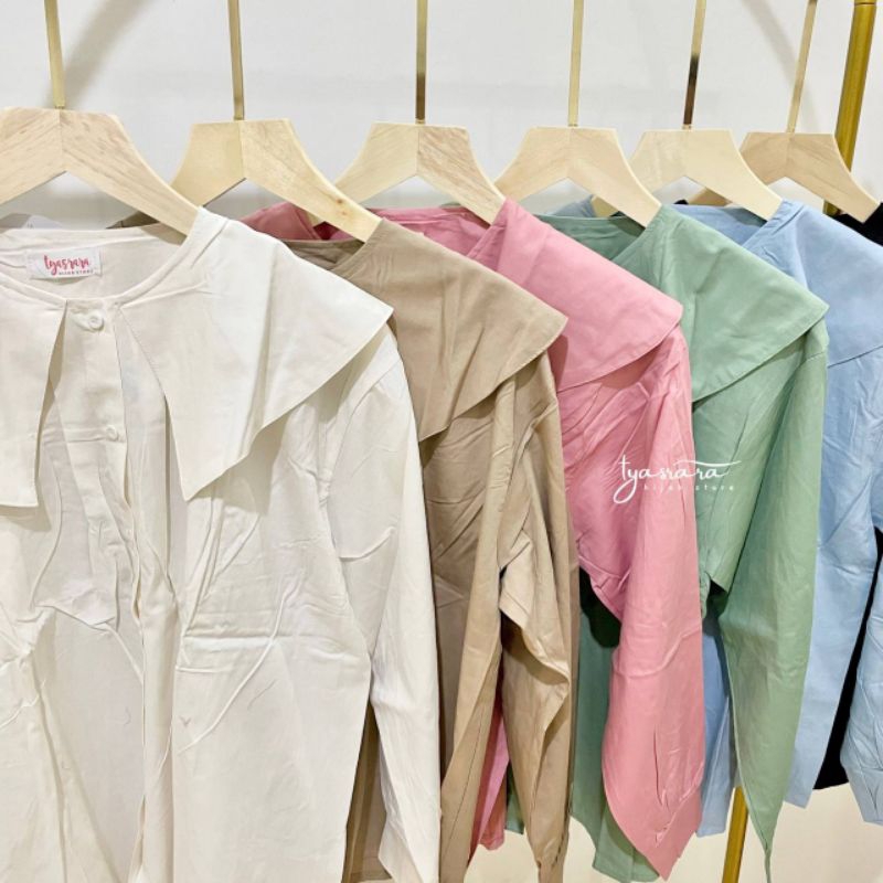 Hyemi Top - Tyasrara / Korean Top / Top Katun /Top Poplin / Blouse Katun / Blouse Poplin / Top Wanit