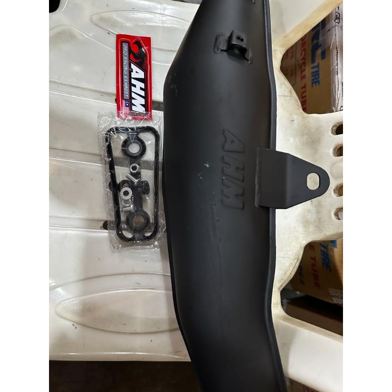 knalpot AHM Satria 2 tak/Satria Hiu/FizR porcel AHM asli Malaysia