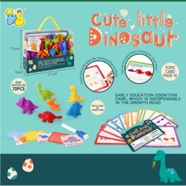

Unik Mainan edukasi early education card Matematika 3D peraga - Cute dinasour Berkualitas