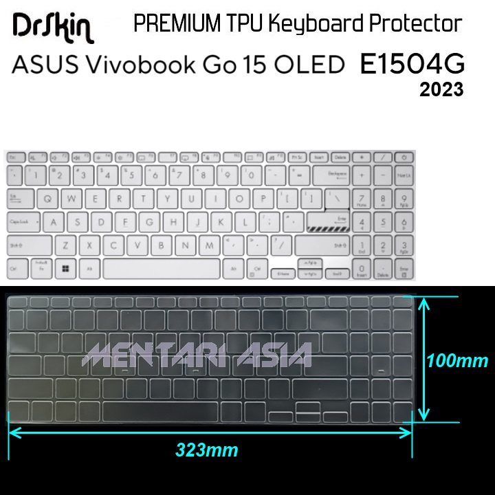 Keyboard Protector ASUS VivoBook GO 15 E1504 2023 - DrSkin Premium TPU