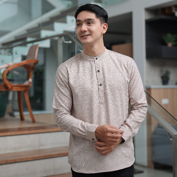 Baju Muslim Koko Qurta Lengan Panjang Slimfit