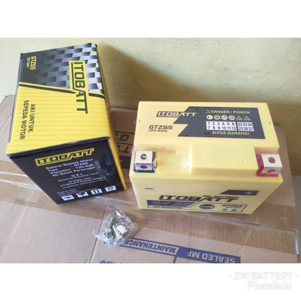 AKI MOTOR VIXION, JUPITER MX NEW, FREEGO, X-RIDE, XEON GTZ5S ITOBATT GEL