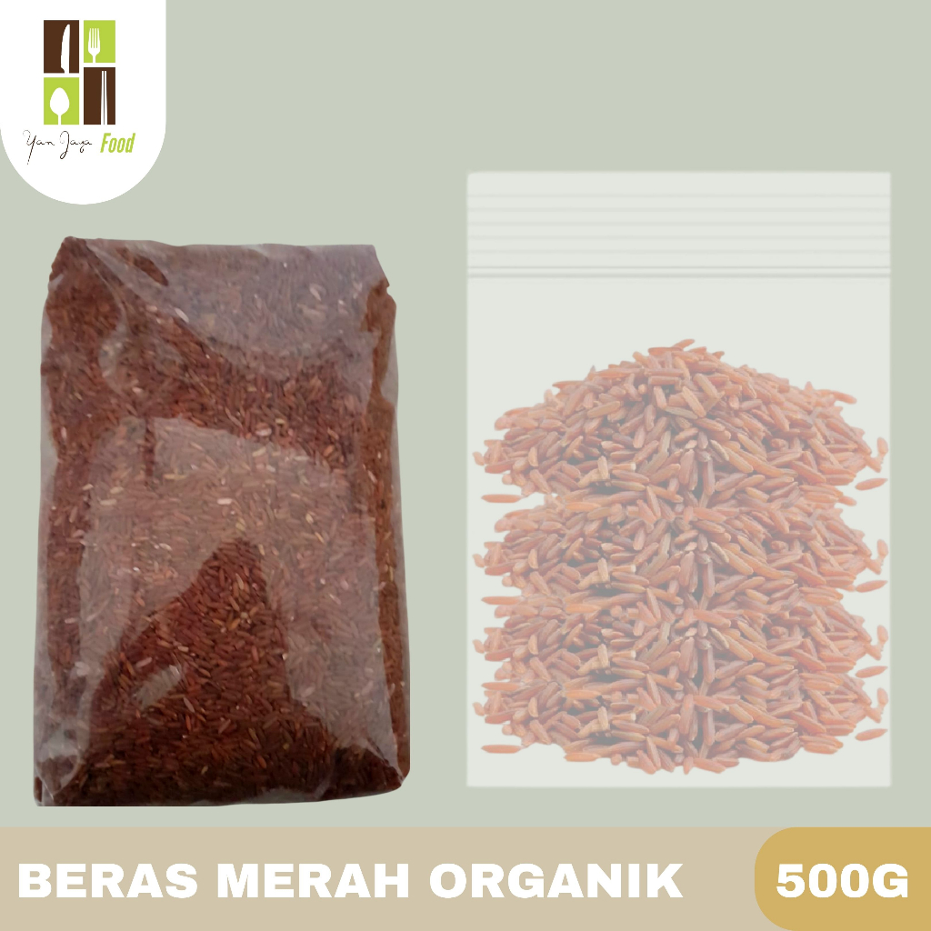 Beras Merah Organik Kemasan 1 Kg / 500g