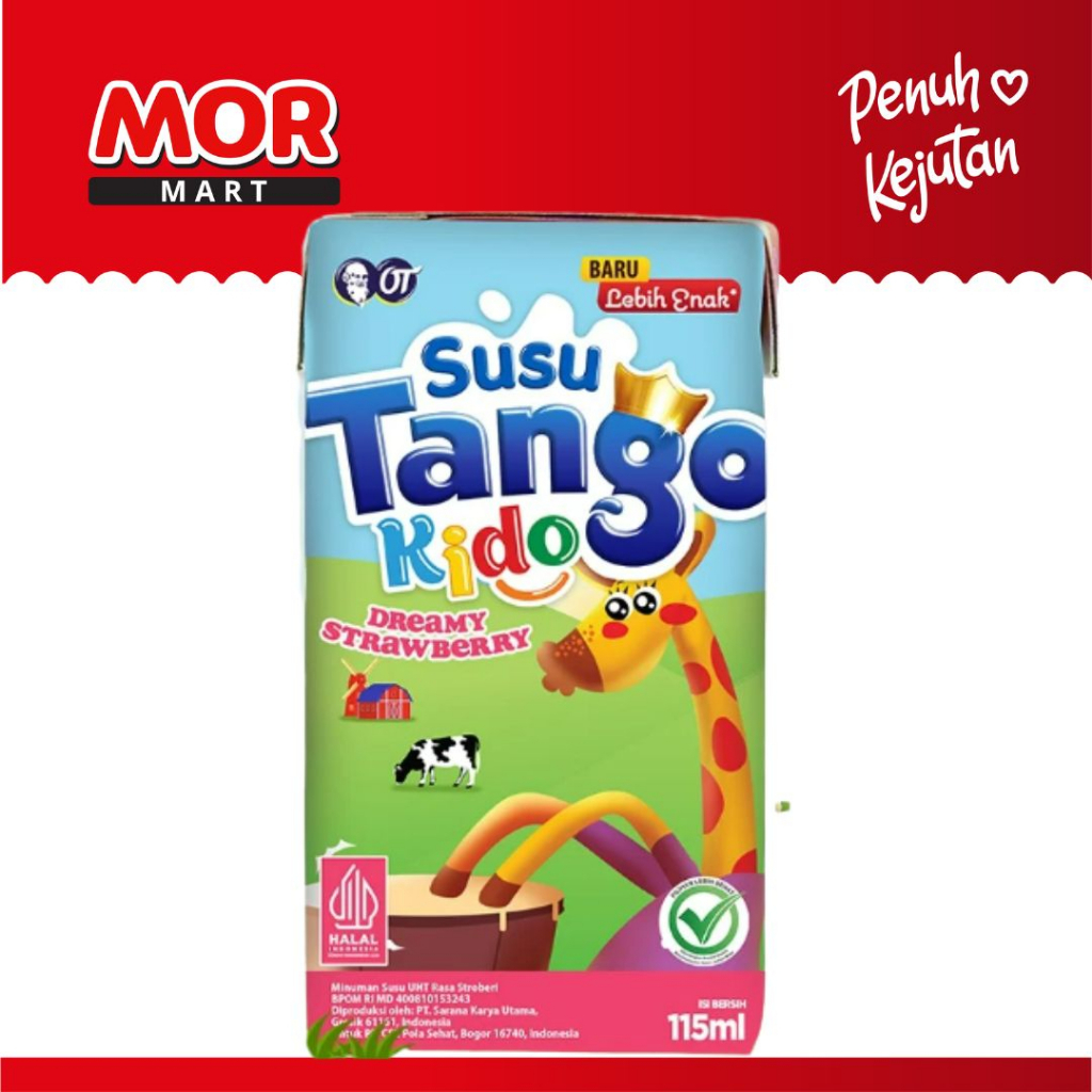 

TANGO KIDO Drink Susu UHT Sapi Segar 115 ml - Strawberry