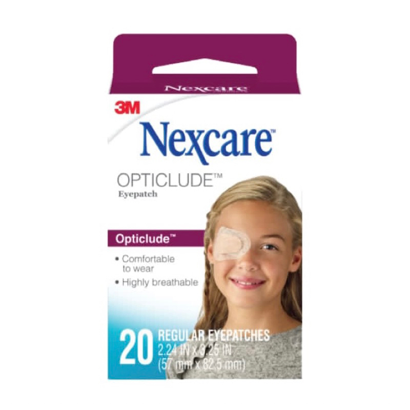 Nexcare opticlude eyepatch isi 20 ( penutup mata dewasa )