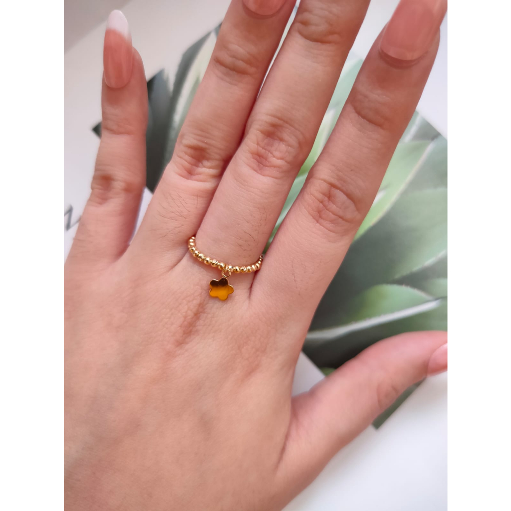 Cincin Serut Candy Bintang Cincin Adjustable Cincin Emas Tua 70