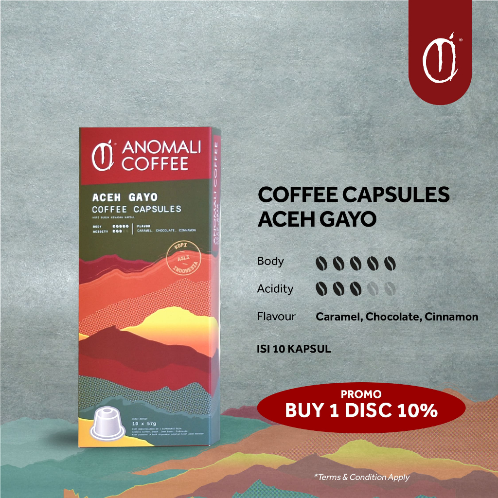 

Anomali Coffee Capsules Aceh Gayo