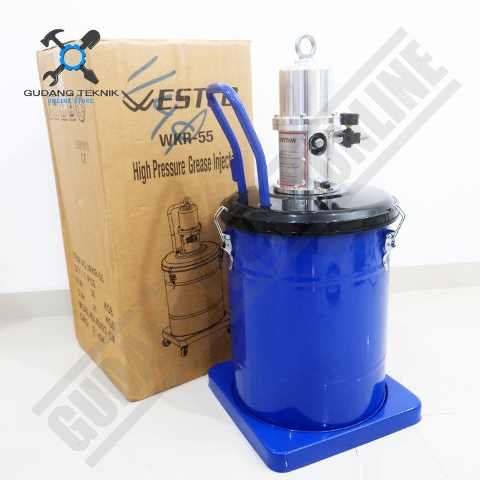 Pompa Pelumas Grease Manual Lubricator 45L WKR55 WESTCO / Pompa Oli Greas Gemuk Lubrikator 45 Liter WKR 77 WESTCO