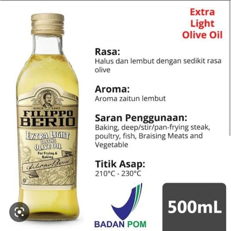 Filippo Berio olive oil extra light 500cc