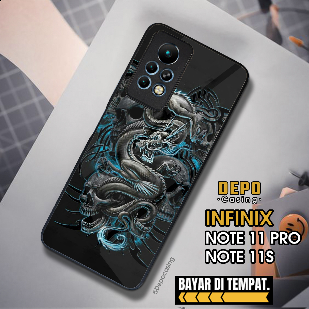Case Infinix Note 11 Pro Note 11s Casing Infinix Note 11 Pro Note 11s Depo Casing [DRGN] Case Glossy