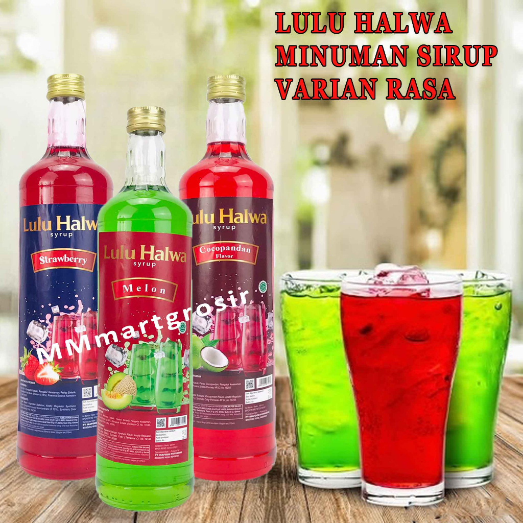 Lulu Halwa/ Minuman Sirup Rasa/ Sirup Lulu Halwa/ 650ml