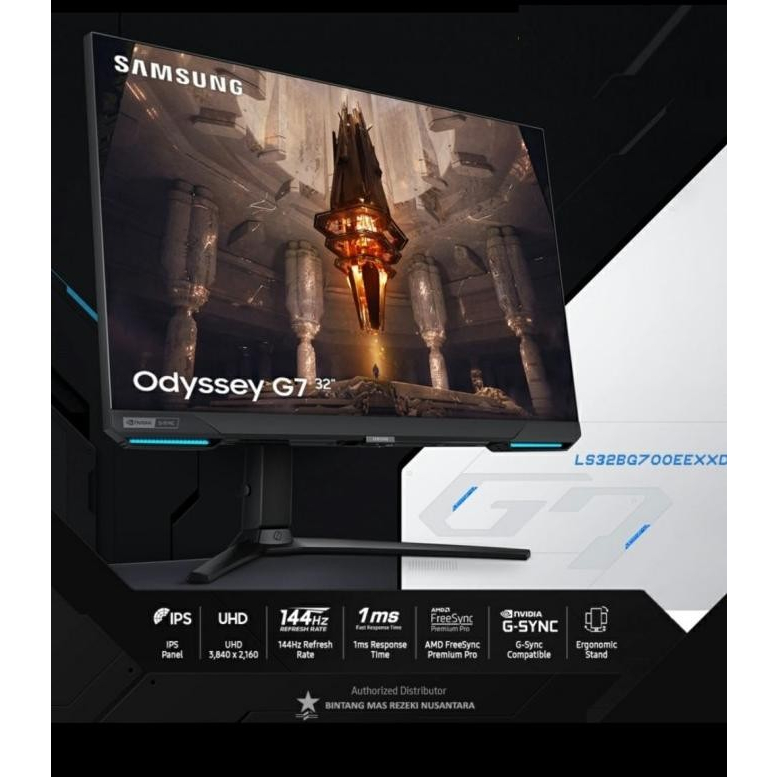 MONITOR SAMSUNG Odyssey G7 G70B 32&quot; L328BG700 Flat IPS 4K 144hz 1ms