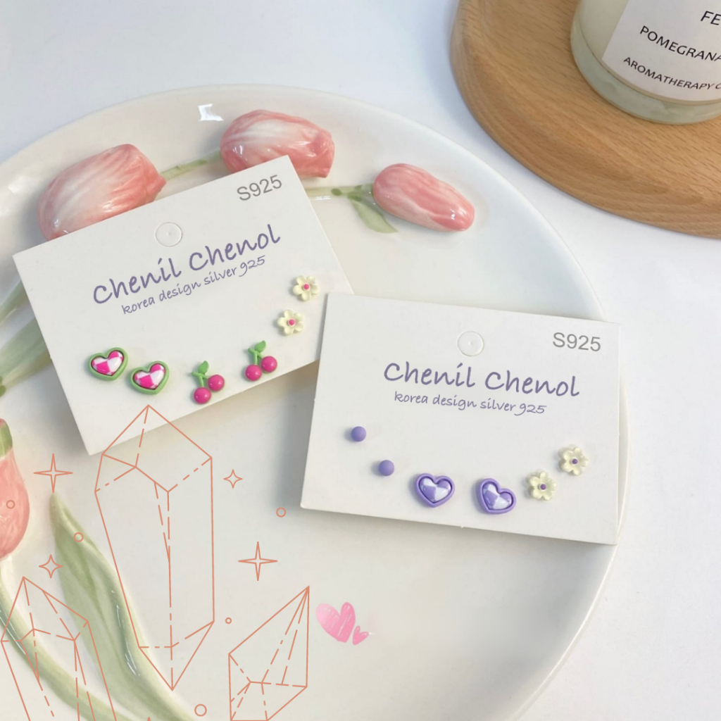 ANTING TUSUK S925 silver 925 anting stud korea / anting tusuk korea s925/ anting hoop s925/ chenil c
