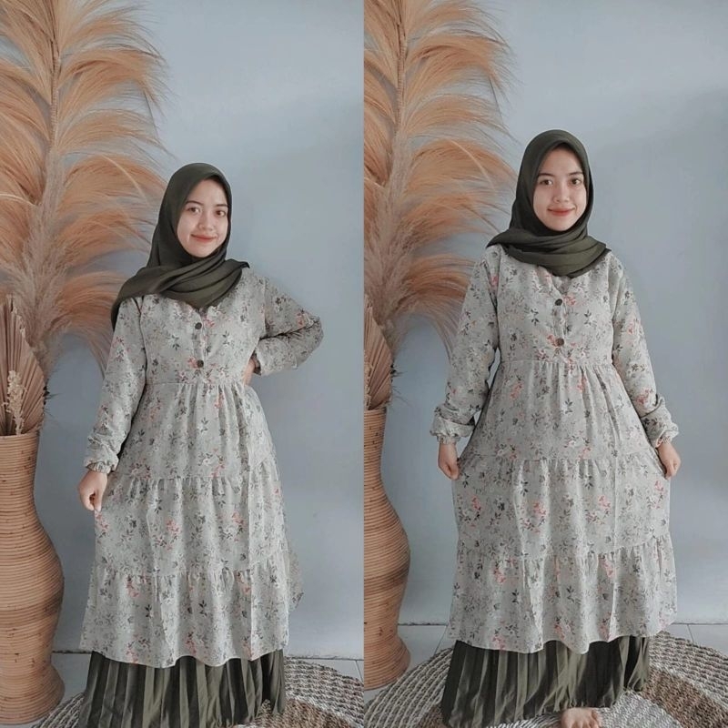 ONESET ROK TUNIK | SETELAN TUNIK ROK | ONESET ROK PLISKET | ONESET TUNIK ROK MOTIF | SETELAN VIRAL M