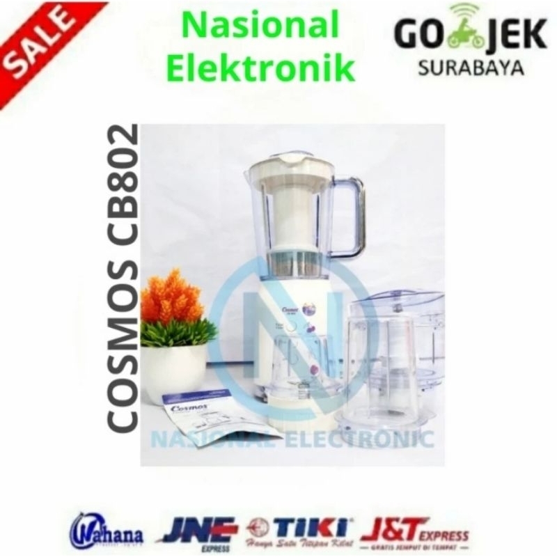 Cosmos Blender Plastik 1.2 Liter 4 in 1 Edelweiss Series CB-802