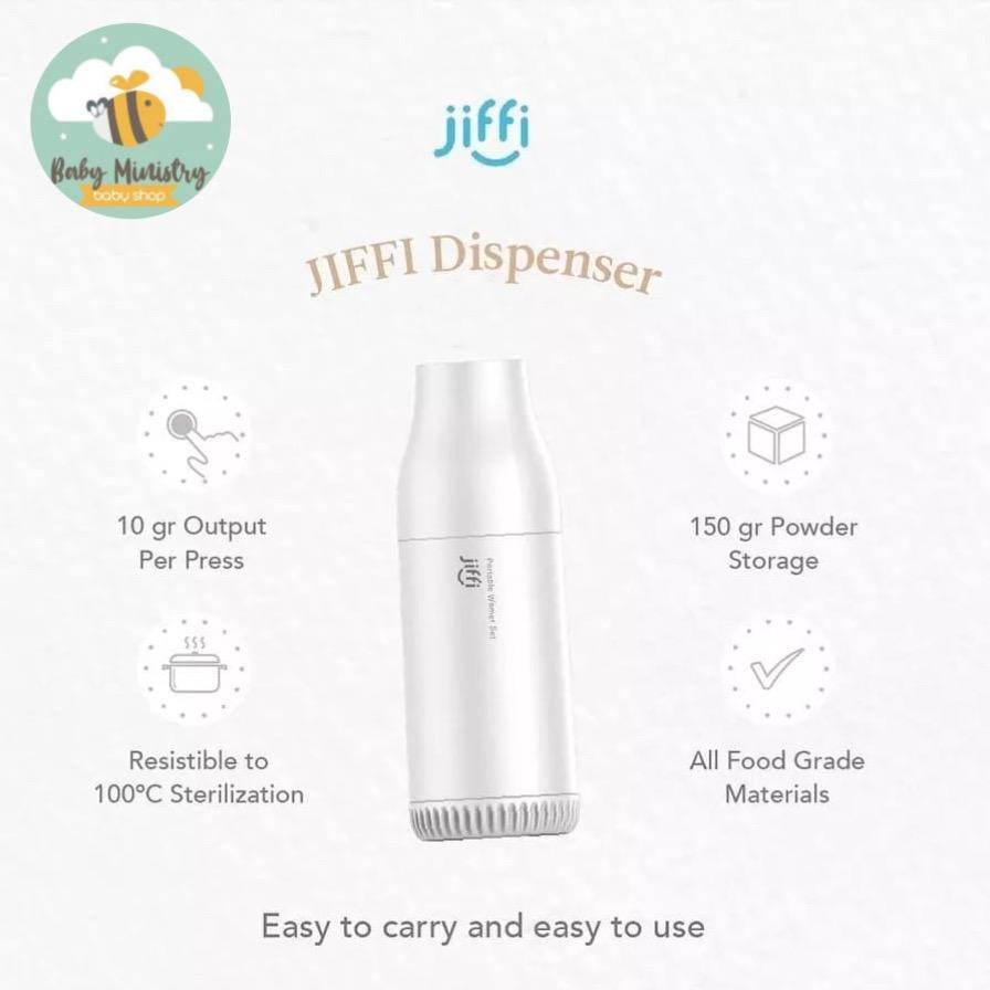 Jiffi Milk Dispenser (TRAVEL FRIENDLY) / Milk Container / Tempat Penyimpanan Susu Bubuk / DISPENSER SUSU PORTABLE
