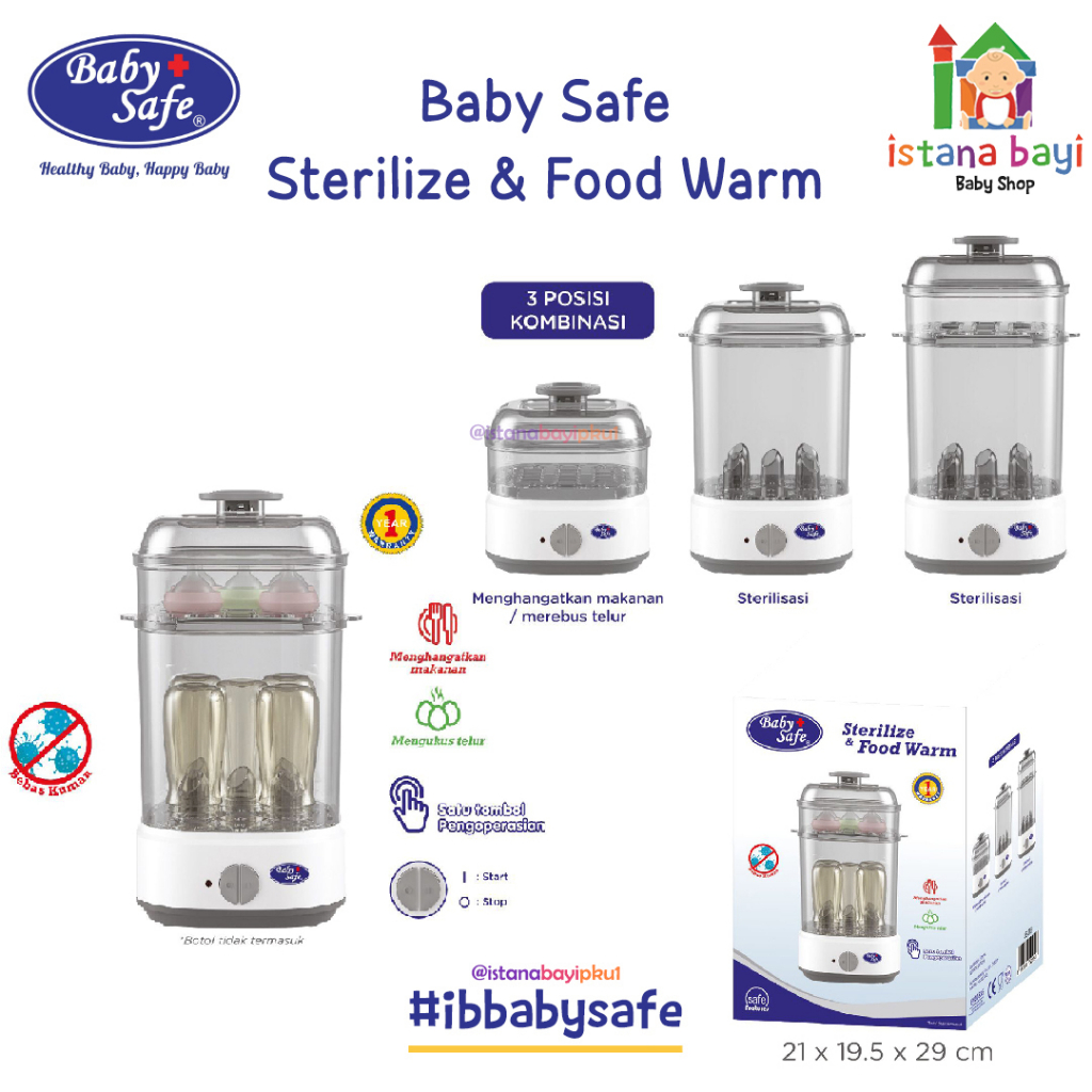 Baby Safe Sterilizer LB318 / Alat sterilisasi digital