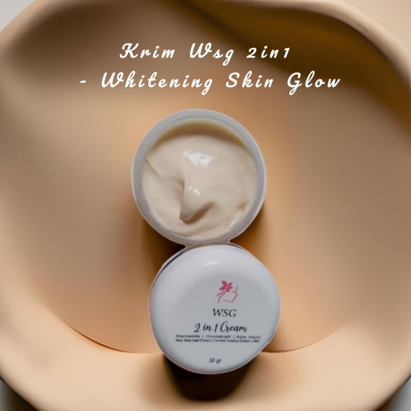 White Skin Glow 2in1 30gram BPOM / Cream WSG 2in1 / Krim WSG Original