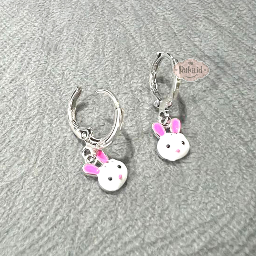 RAKA Acc - Anting Clip / Klip / Anting Anak Kepala Bunny Xuping Meilyn Perhiasan Aksesoris Anak 571