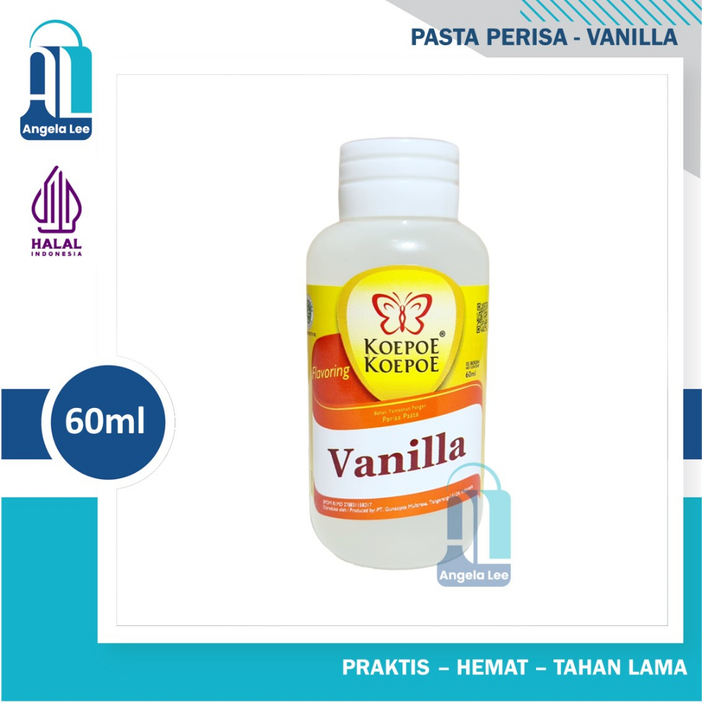 Koepoe Perisa Makanan Perasa Pasta Vanilla Vanili Vanila Santan Flavoring Koepoe 60ml