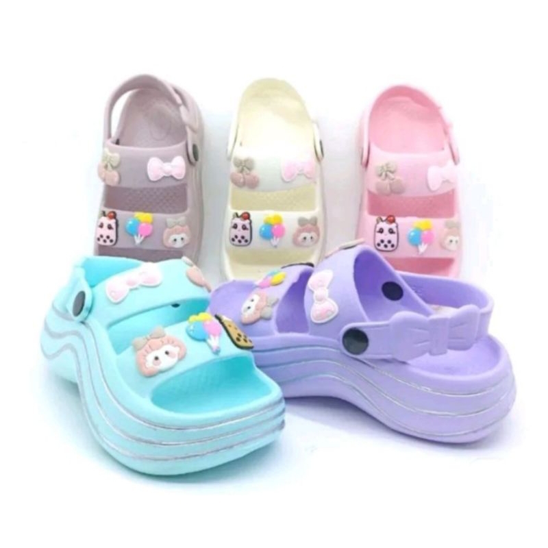 Sendal Murah - Sandal Wanita Casual 31-41 / Sandal Wanita Slop Tali Belakang / Sandal Korea Model te